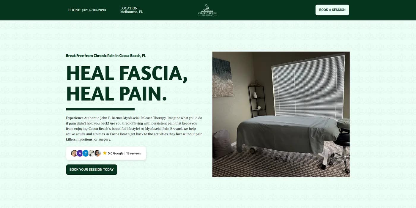Myofascial release clinic website